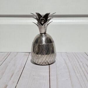 Silver Pineapple Decorative Accent